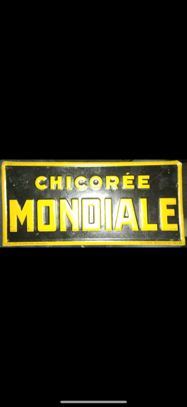Chicory Mondial — Belgisch reclameplaatje 1927, Ophalen