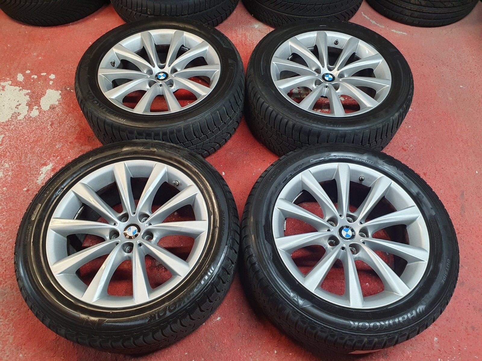 Jantes BMW origine 18" kit hiver série 5 6 7 Gx 5x112, Enlèvement, Utilisé, BMW