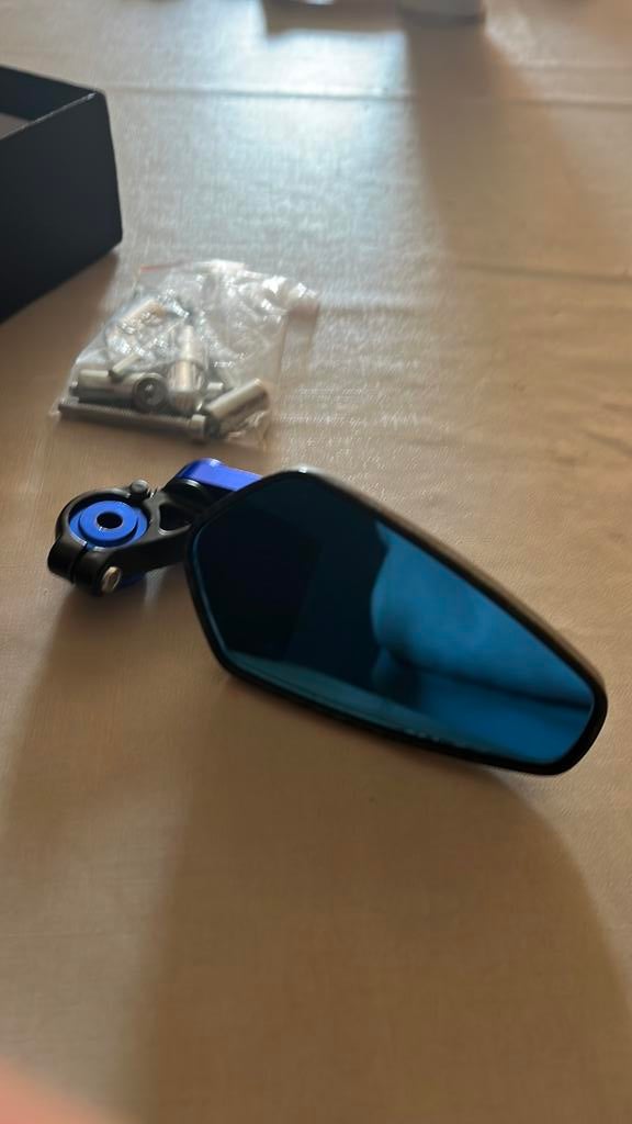 Universele barr-end spiegels carbon look brommer/scooter, Ophalen