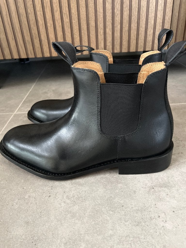 Herenlaarzen maat 43, Ophalen, Zwart, Boots, Zo goed als nieuw