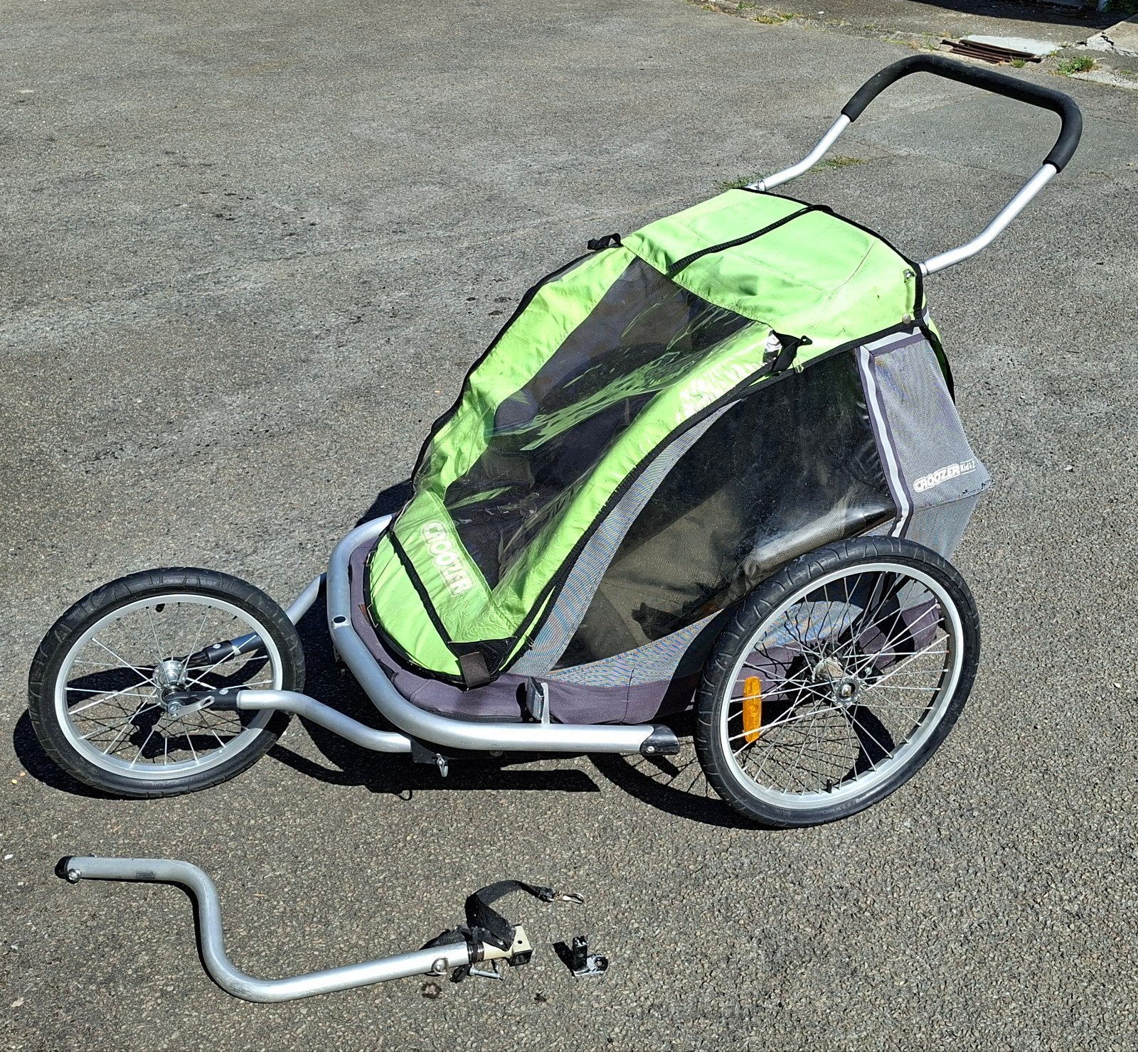 Croozer aanhangwagen kinderen 2 in1, Ophalen, Gebruikt, Opvouwbaar, Kinderkar