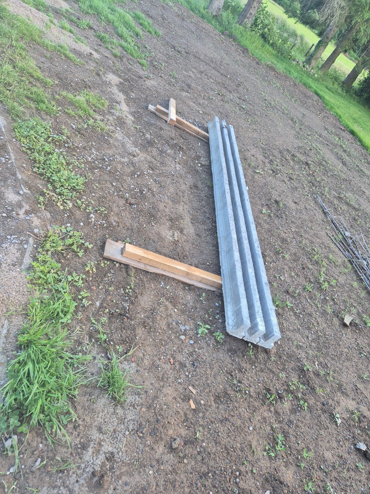 Betonnen ligger van 3,20 m, Doe-het-zelf en Bouw, Ophalen, Beton