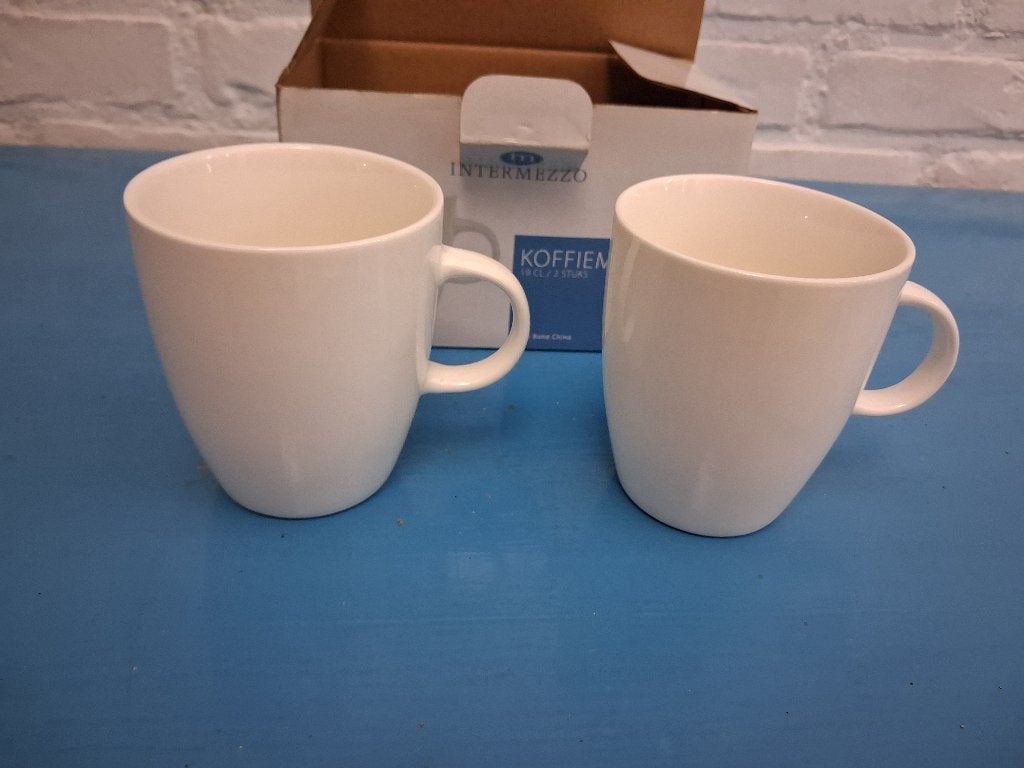 Set koffietasjes - NIEUW, Maison & Meubles, Neuf, Enlèvement ou Envoi, Mug, Porcelaine