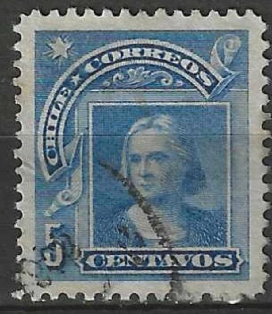 Chili 1905/1908 - Yvert 58 - Christoffel Columbus (ST), Postzegels en Munten, Postzegels | Amerika, Gestempeld, Verzenden