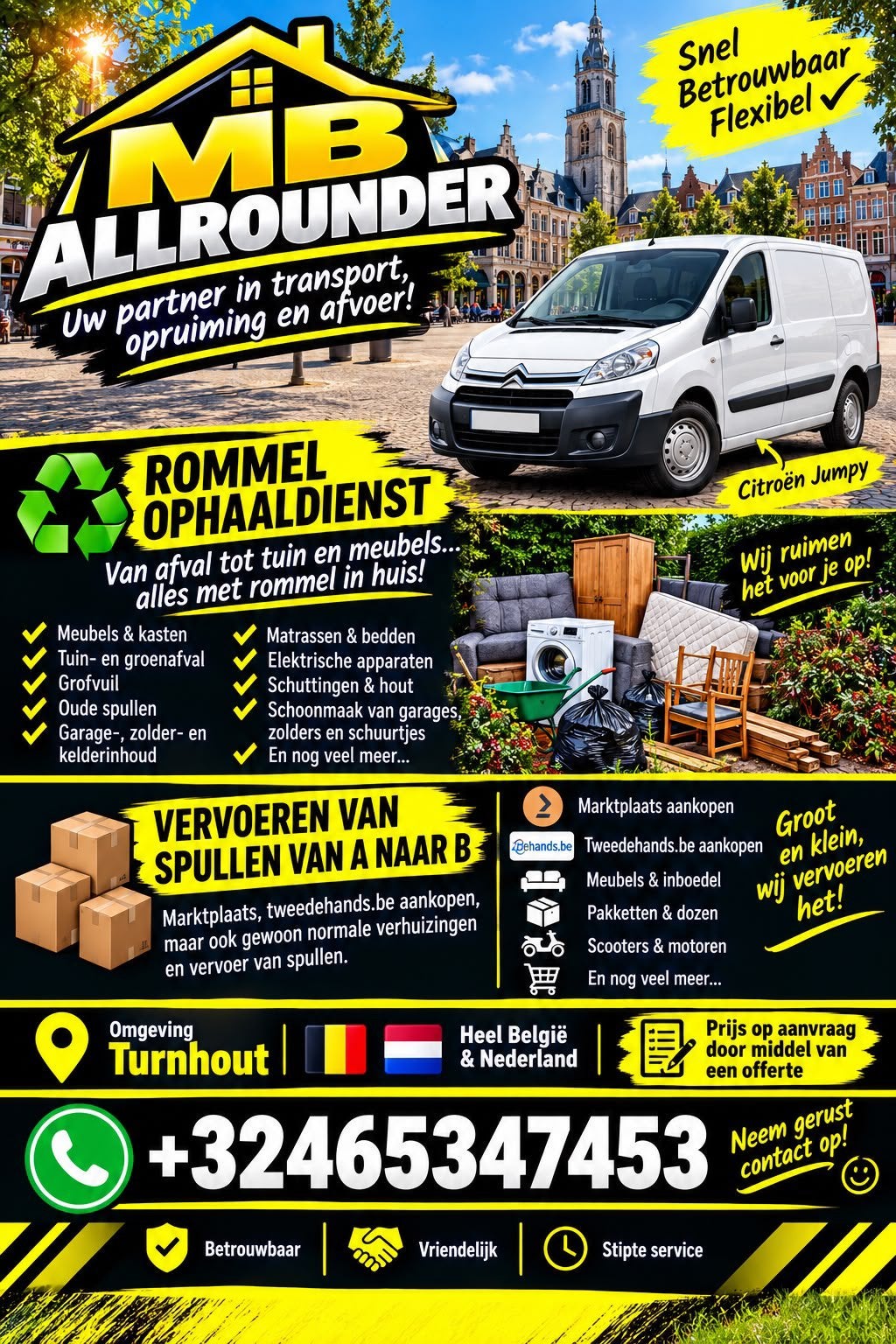 Transport & Rommelophaaldienst, Tuin en Terras, Ophalen