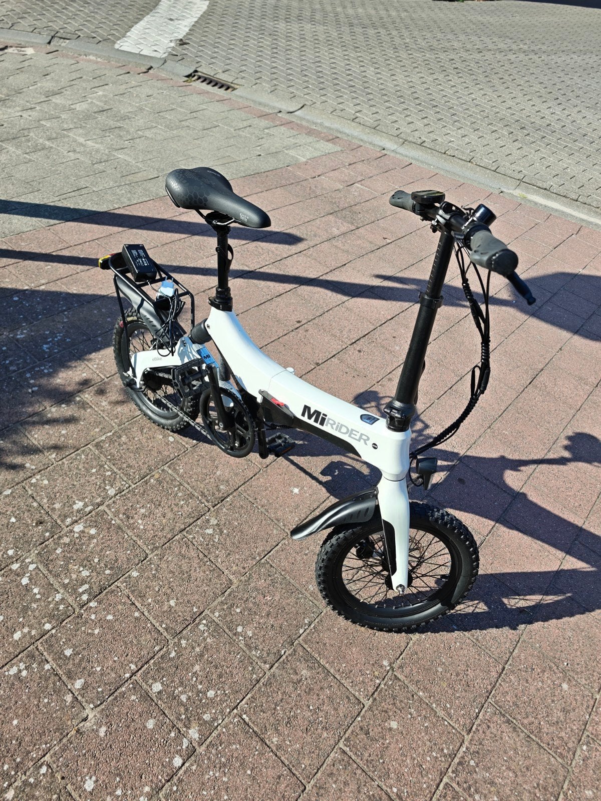 Vélo pliable MiRider One de 16 pouces haut de gamme - Seulem, Vélos & Vélomoteurs, Vélos électriques, Enlèvement ou Envoi, Comme neuf