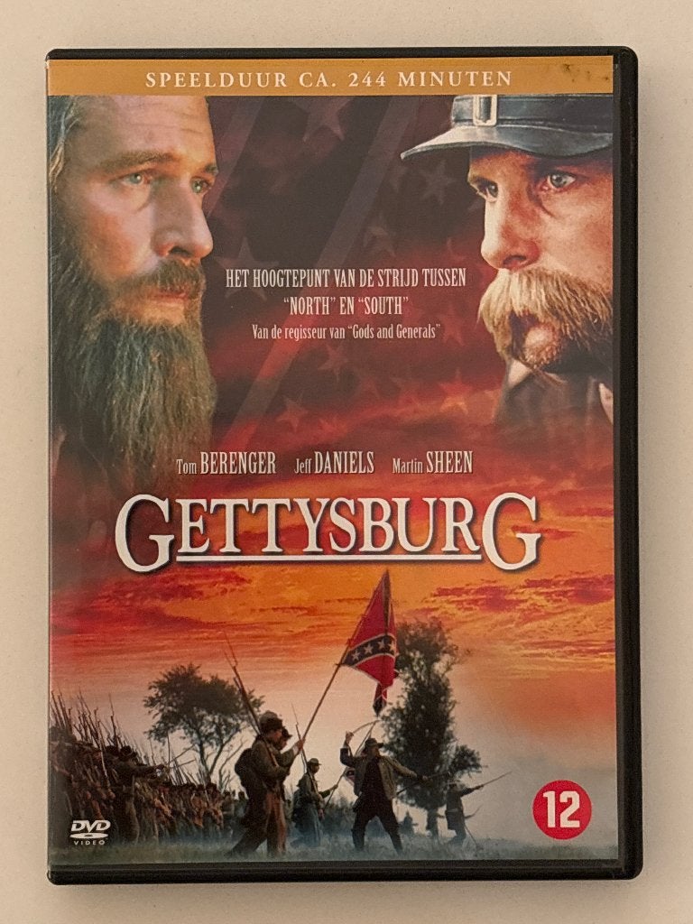DVD Gettysburg (1993) Martin Sheen Tom Berenger, Ophalen of Verzenden, Engels, Nederlands