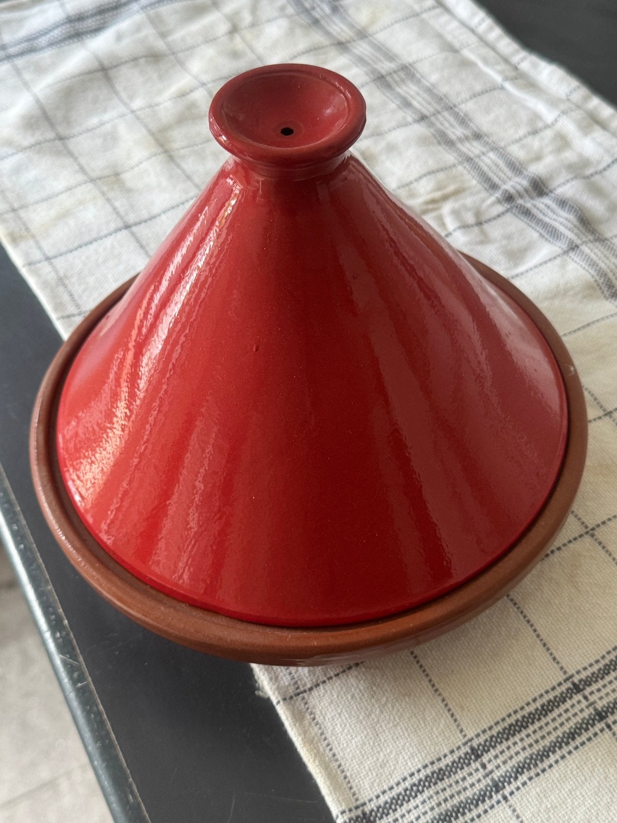 Tajine diameter 20cm, Ophalen, Zo goed als nieuw, Tajine