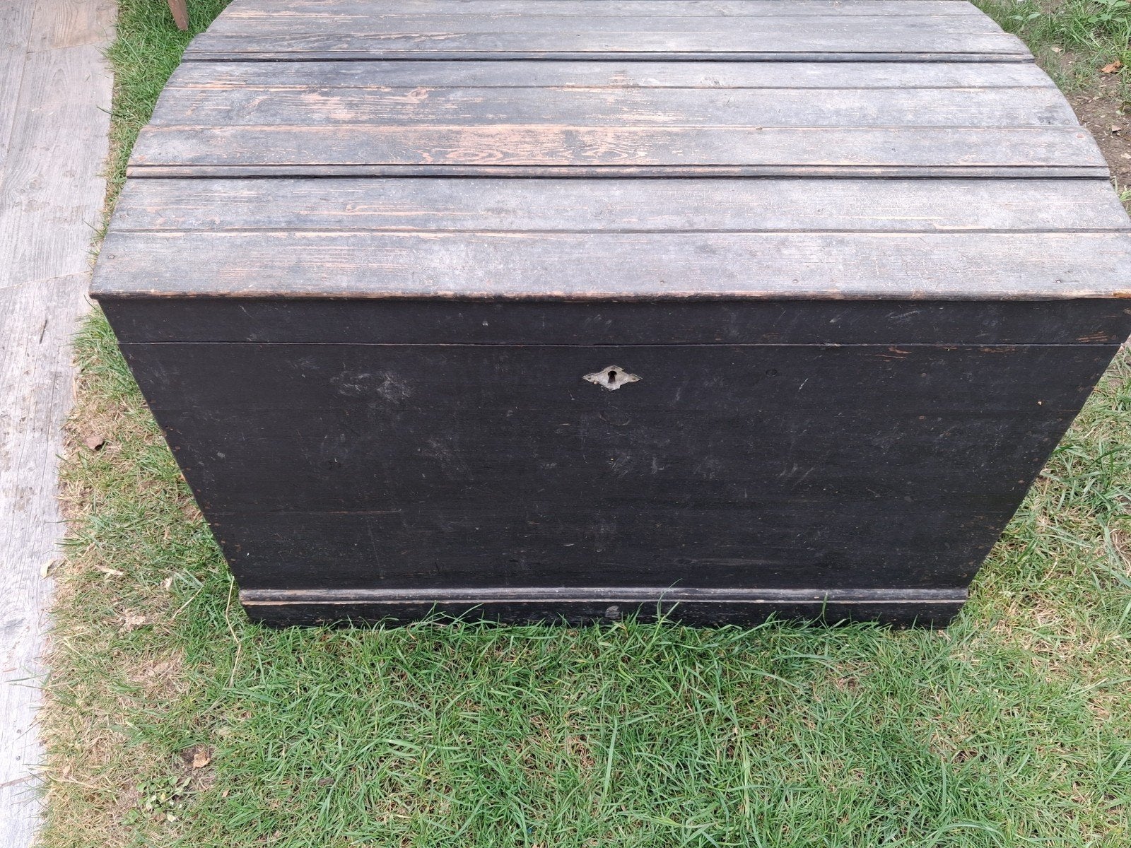 Houten kist koffer, Ophalen