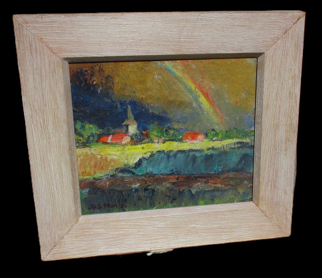 Joz Mous (1896 - 1968) L'arc-en-ciel, Enlèvement ou Envoi, Panneau, Paysage, Impressionniste