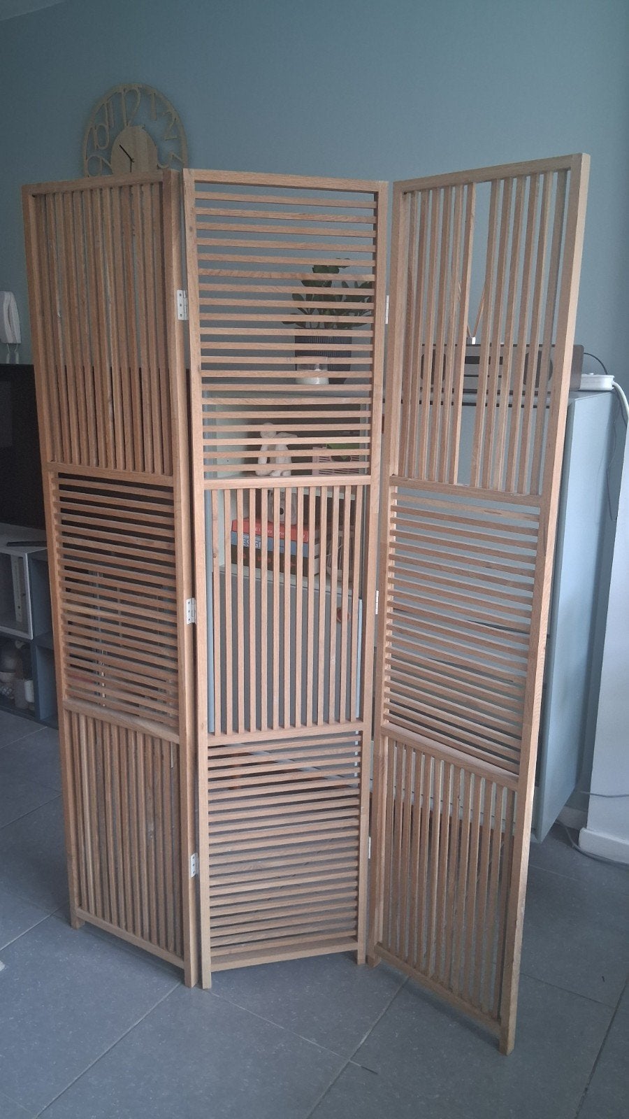 Stijlvol eiken kamerscherm, Maison & Meubles, Accessoires pour la Maison | Paravents d'intérieur, Enlèvement, Utilisé
