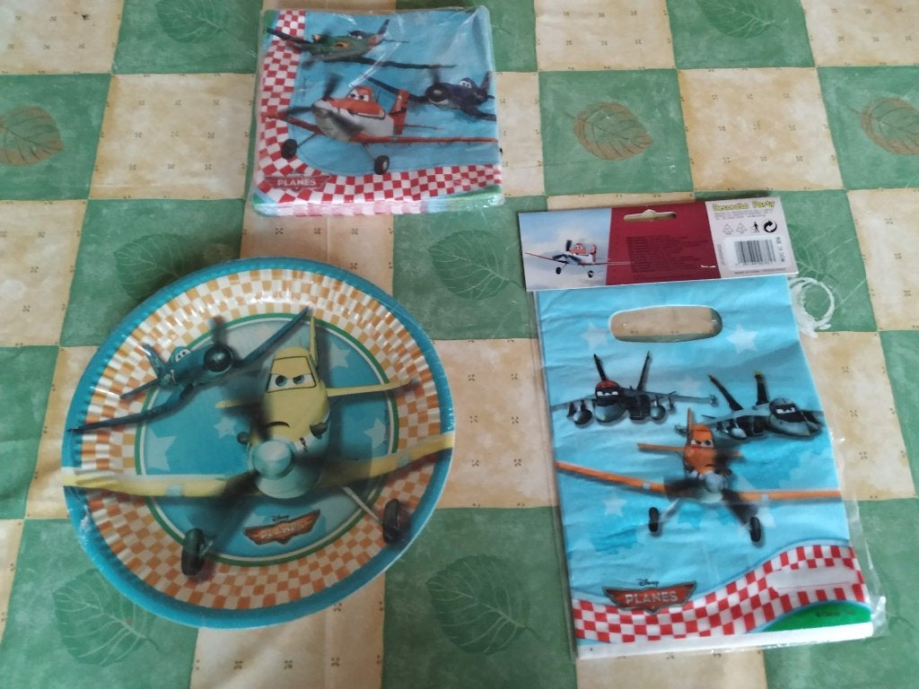 kinderservetten kartonnen borden snoepzakjes van cars, Ophalen of Verzenden