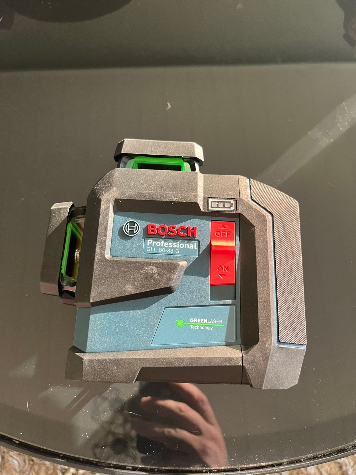 Bosch GLL 80-33 G Professional - laser, Doe-het-zelf en Bouw, Meetapparatuur, Ophalen, Zo goed als nieuw, Accessoires