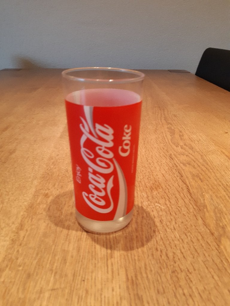 glas coca cola, Verzamelen, Ophalen of Verzenden, Zo goed als nieuw, Frisdrankglas