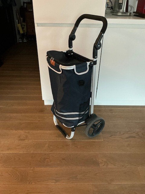 Boodschappentrolley – marineblauw – stevig aluminium frame, Bijoux, Sacs & Beauté, Sacs | Sacs de voyage & Petits Sacs de voyage