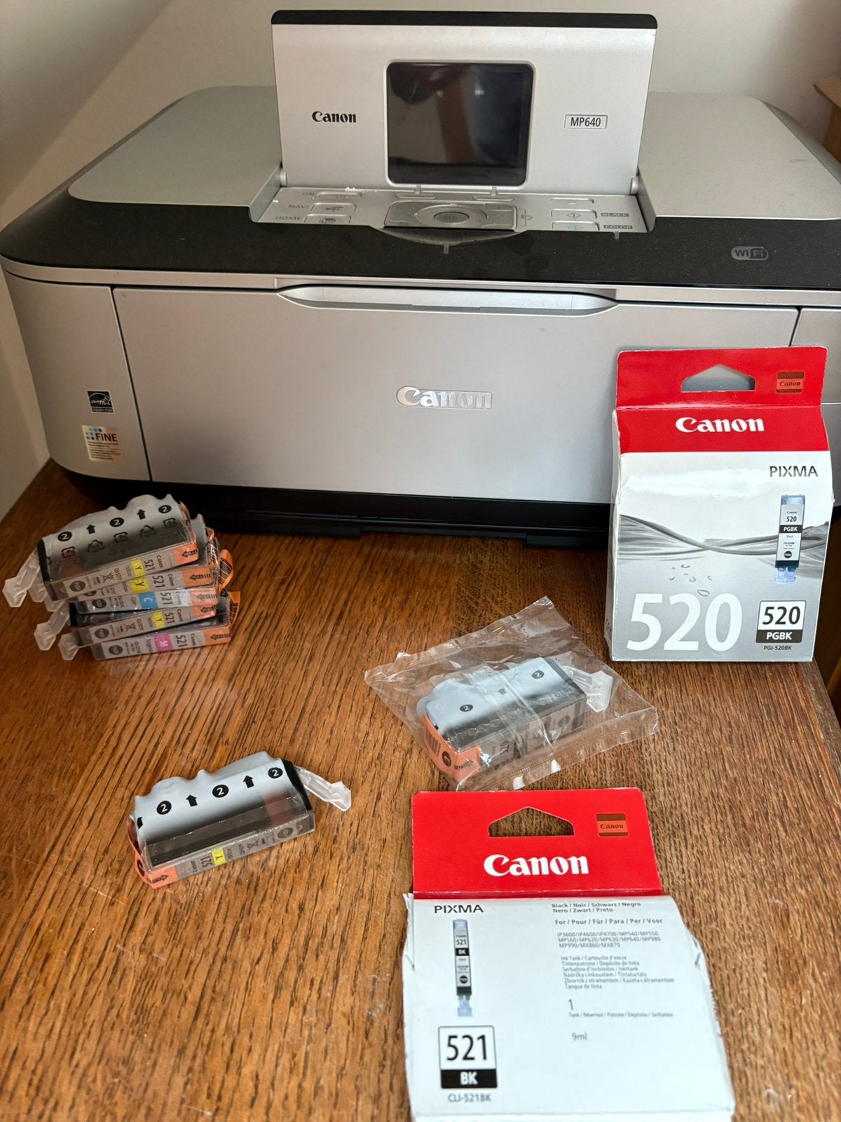 Imprimante Canon MP640 + 9 cartouches, Enlèvement, Comme neuf, Imprimante