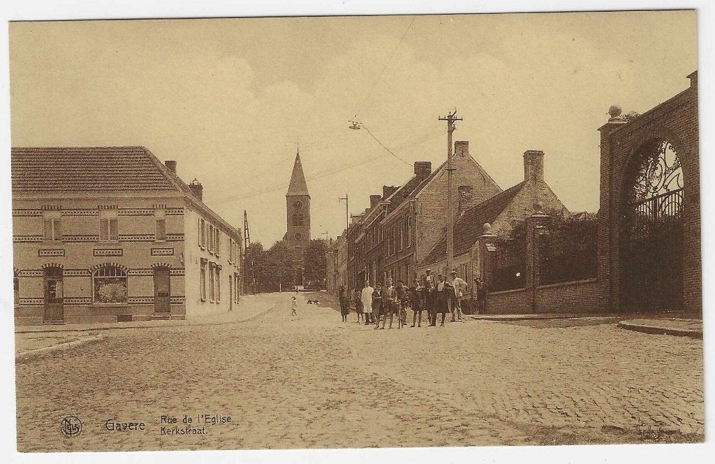 Carte postale Gavere, Kerkstraat, Enlèvement ou Envoi, 1920 à 1940, Non affranchie, Flandre Orientale