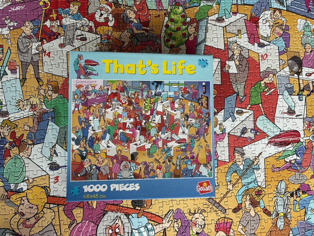 Puzzel van 1000 stukjes: That's Life Hair Salon-puzzel, Ophalen of Verzenden, 500 t/m 1500 stukjes, Zo goed als nieuw, Legpuzzel