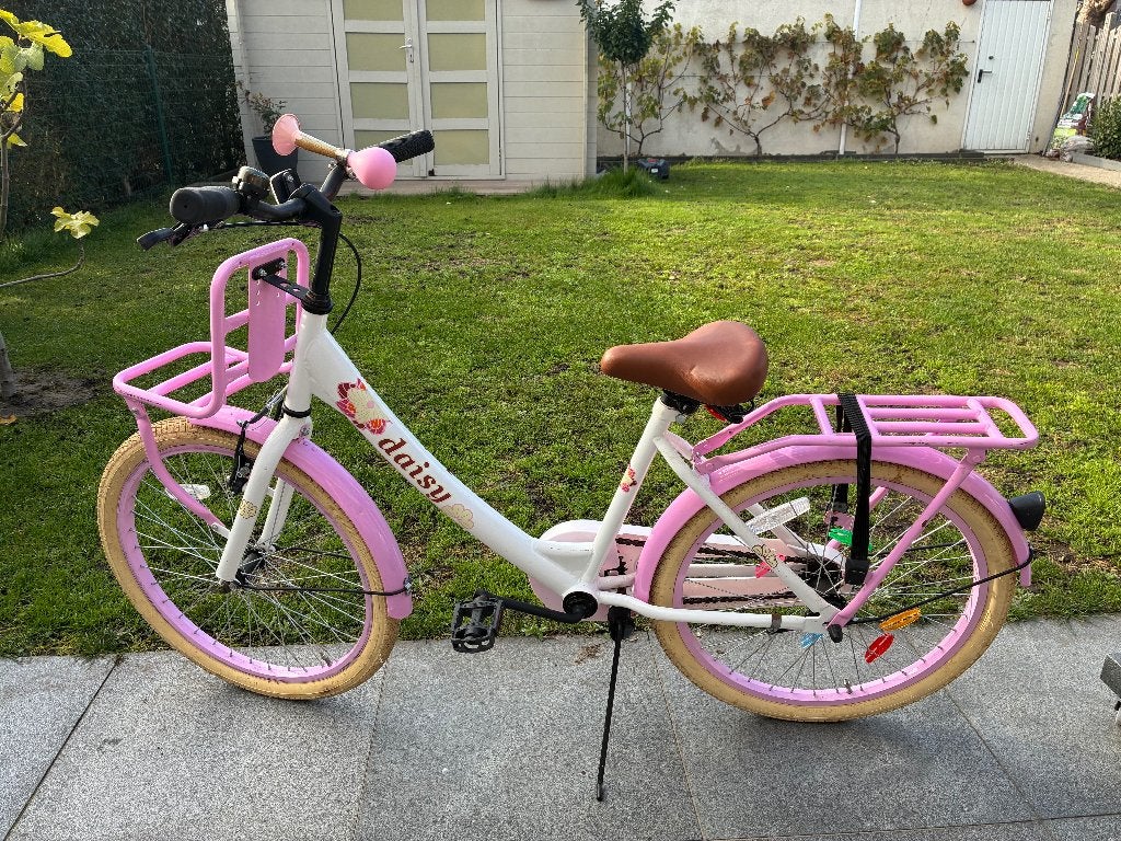 Meisjesfiets, Fietsen en Brommers, 22 inch, Gebruikt, Velgrem, Ophalen