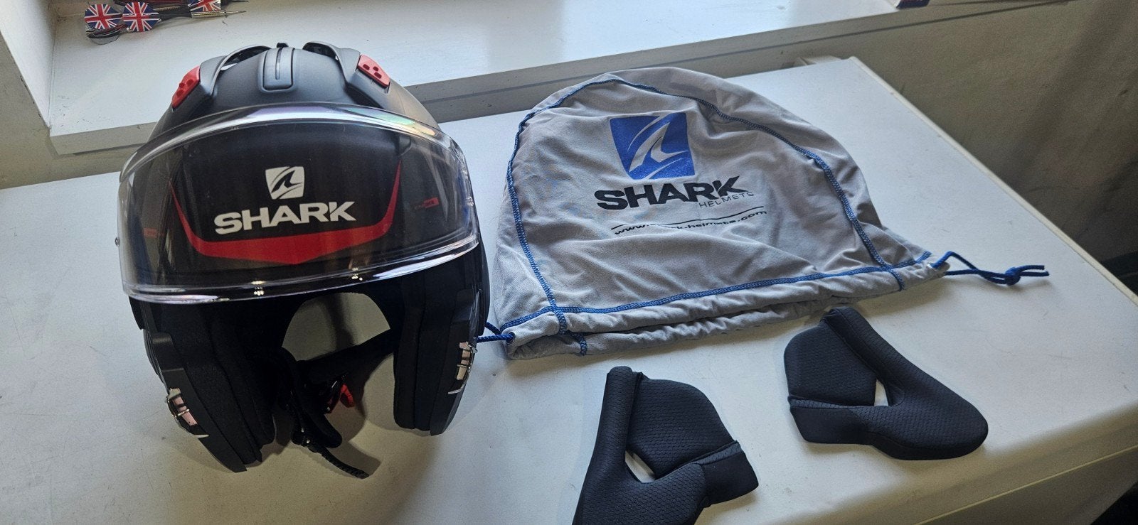 Integrale helm shark, M, Seconde main, Stephan.sterck@telenet.be, Shark