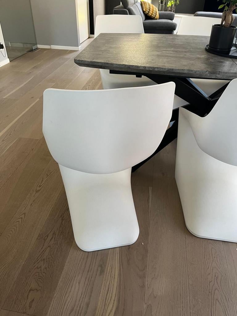 6 design stoelen te koop van pulp., Ophalen, Wit