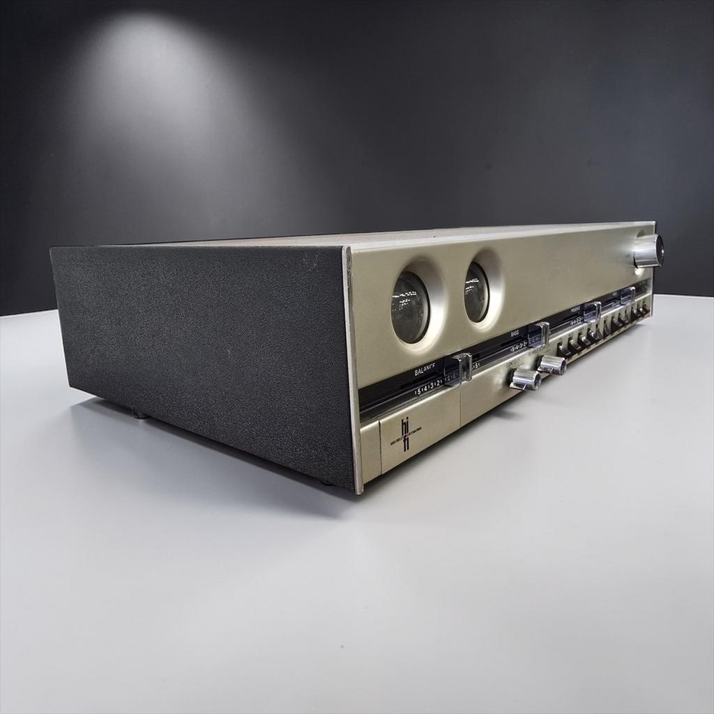 Vintage versterker / amplifier Philips 521 'vissenoog serie', Audio, Tv en Foto, Versterkers en Ontvangers, Ophalen, Zo goed als nieuw
