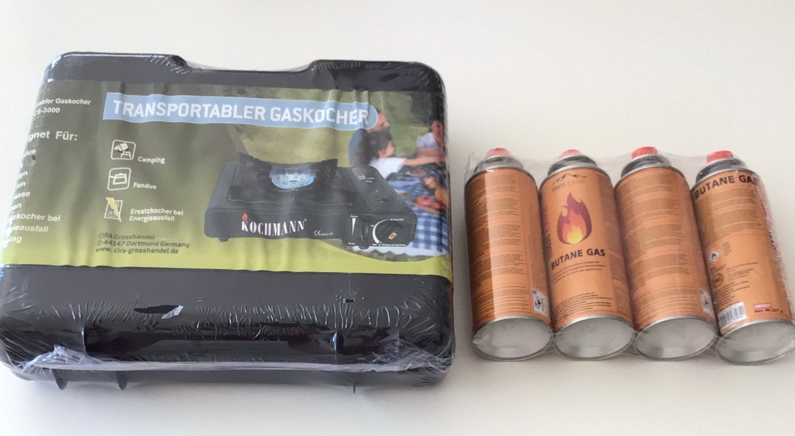 Kooktoestel kamperen + 20 butaanflessen, Caravans en Kamperen, Ophalen, Nieuw