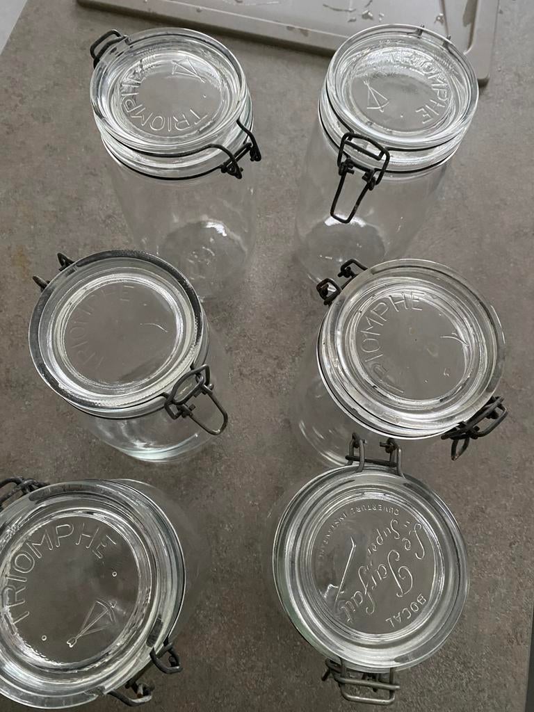A vendre 8 bocaux de conserve ou à stériliser, Enlèvement, Comme neuf