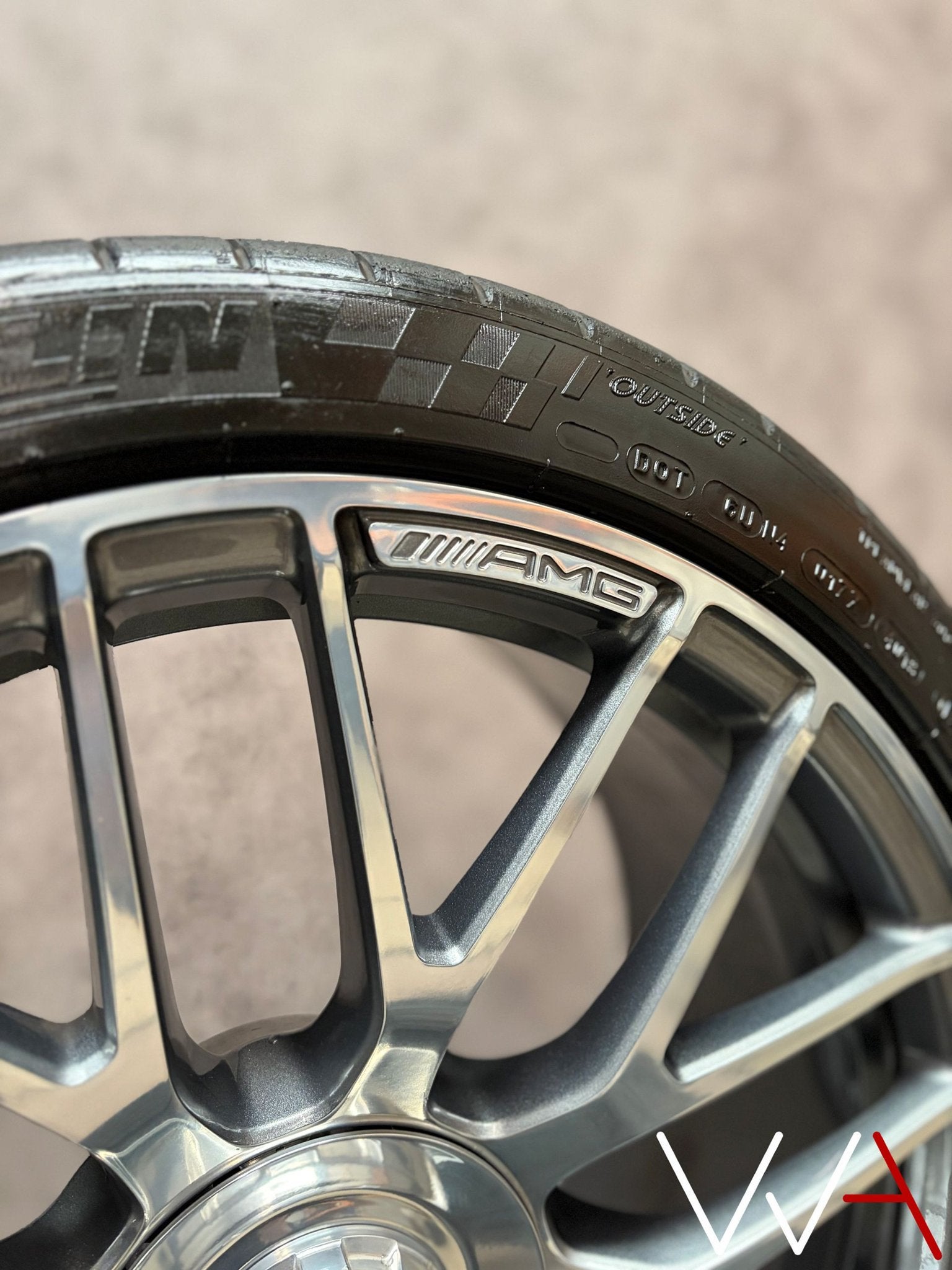 19'' Mercedes-Benz C-Klasse C63 S AMG velgen Michelin, 19 inch, Gebruikt, 255 mm, -