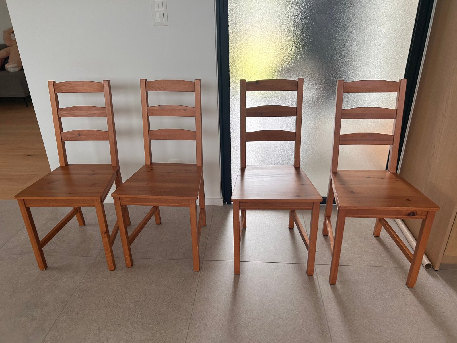 4 Ikea stoelen, Ophalen, Gebruikt, Overige kleuren, Vier
