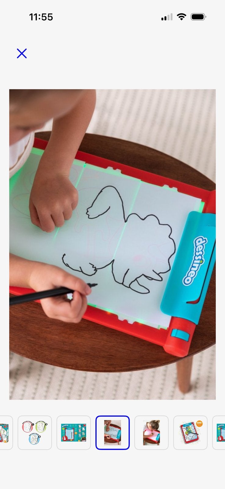 2x Dessineo  lichtbak met toebehoren, Boeken, Zwangerschap en Opvoeding, Ophalen, Zo goed als nieuw