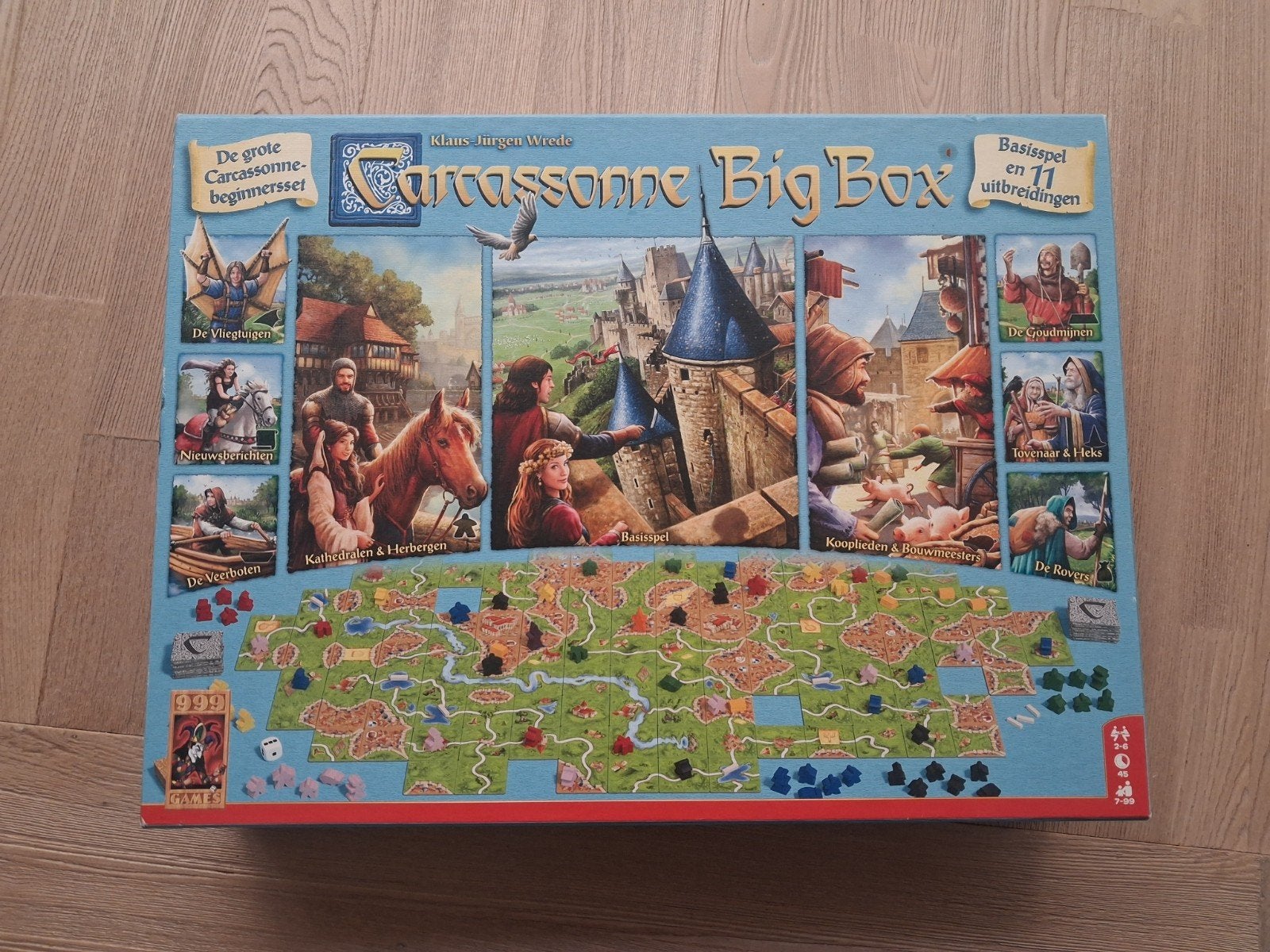 Carcassonne Big Box (999 Games) – Inclusief 11 uitbreidingen, Hobby en Vrije tijd, Ophalen of Verzenden