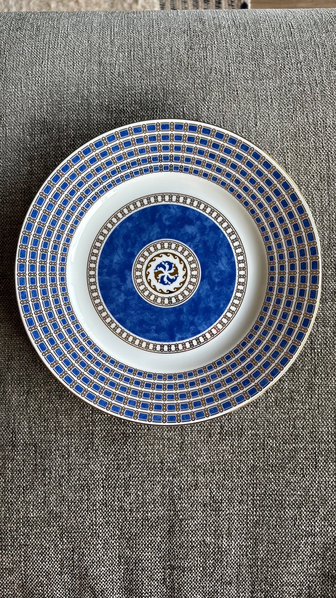 Assiettes à dessert Christofle Oceana Bleu Byzance, Enlèvement