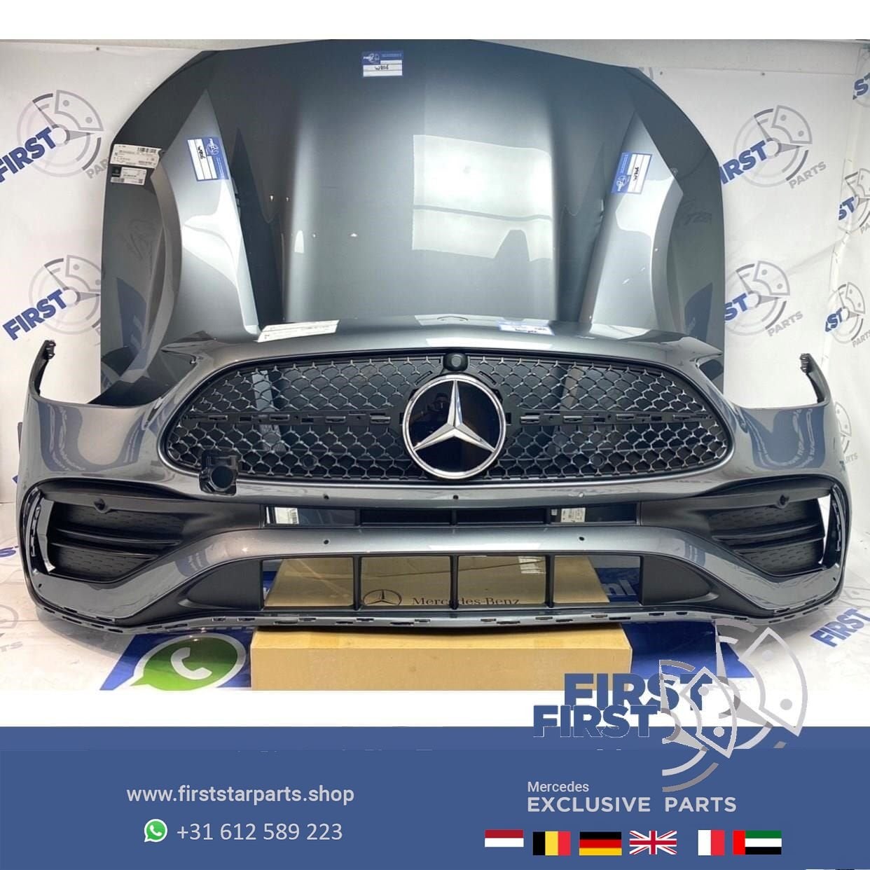 2023 W206 S206 C43 AMG LINE VOORKOP Mercedes C Klasse FRONT, Gebruikt, -, Voor, Ophalen of Verzenden