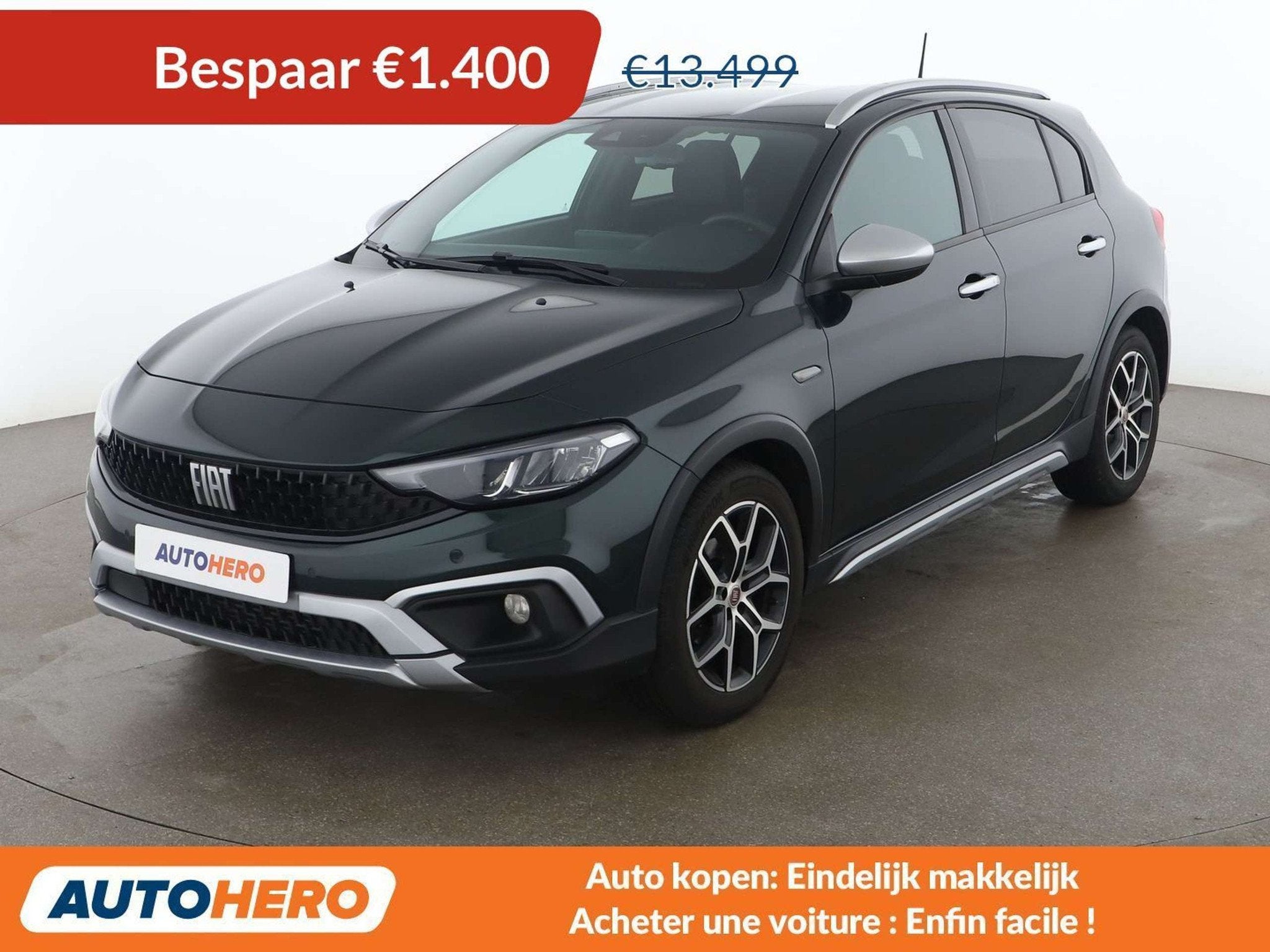 Fiat Tipo 1.6 M-Jet Cross (bj 2021), Auto's, Fiat, Voorwielaandrijving, Stof, Gebruikt, Euro 6
