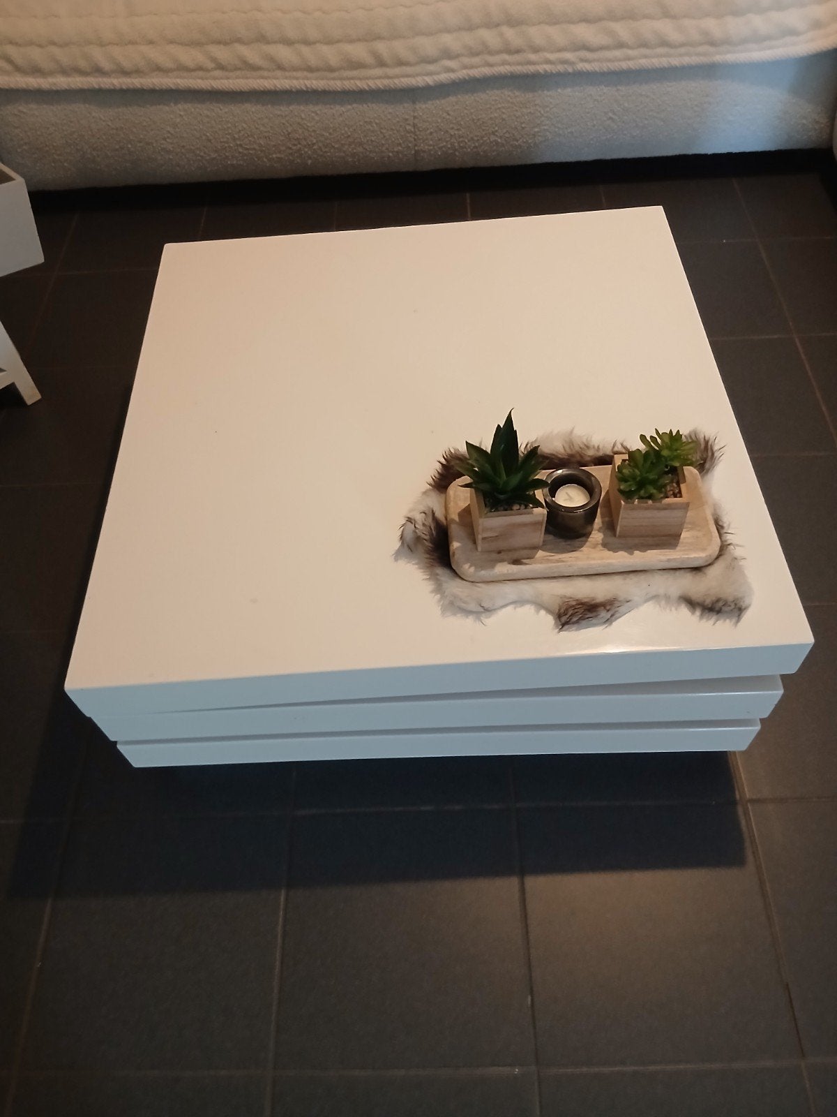 salontafel, Huis en Inrichting, Ophalen, Gebruikt, Vierkant, 5 – 50