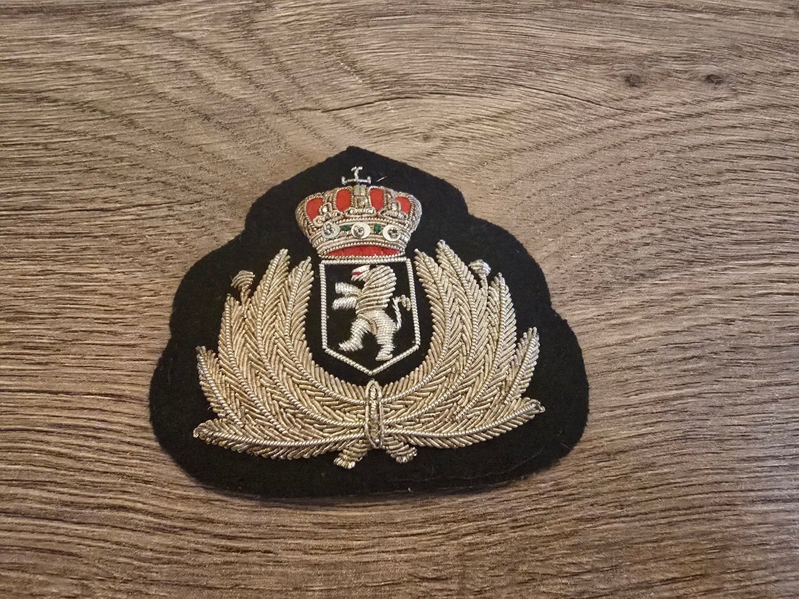 Insigne casquette militaire officier armée belge Belgique, Enlèvement ou Envoi