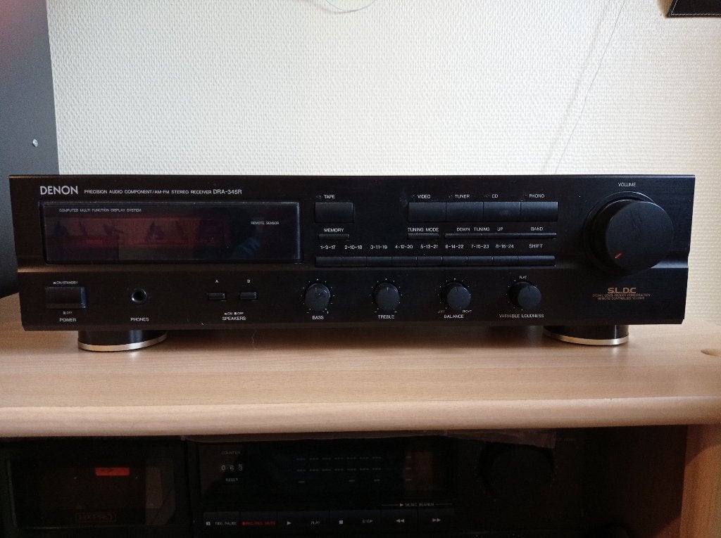 Denon receiver DRA-345R, Ophalen, Denon, Zo goed als nieuw, 60 tot 120 watt