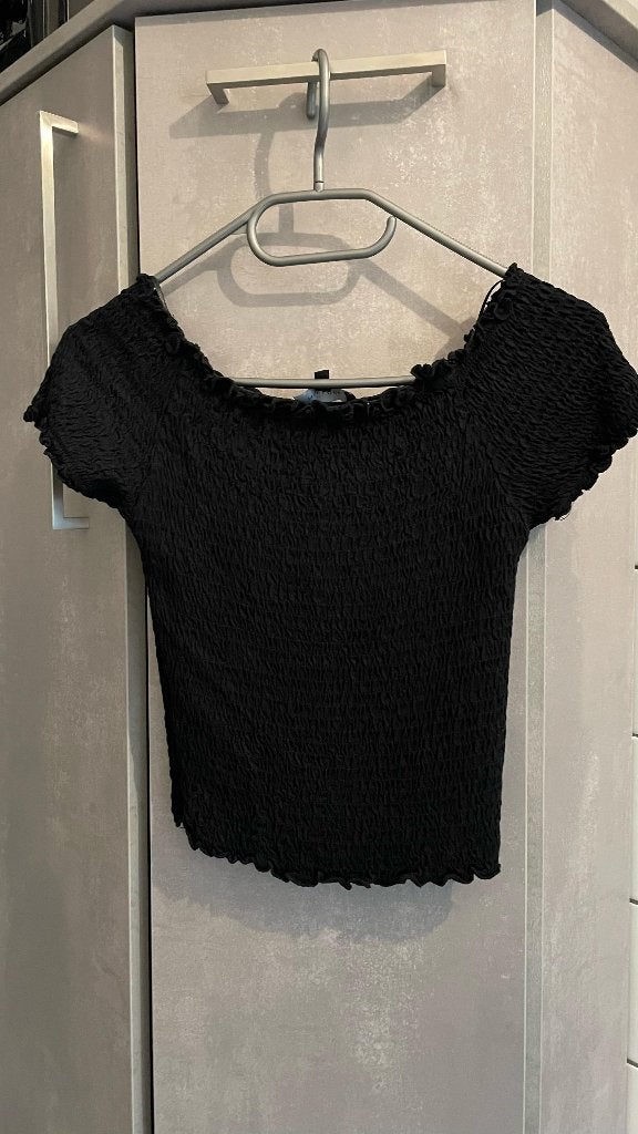 NEW LOOK S zwarte crop top, Kleding | Dames, Topjes, Zwart, Ophalen of Verzenden, Zo goed als nieuw, New look