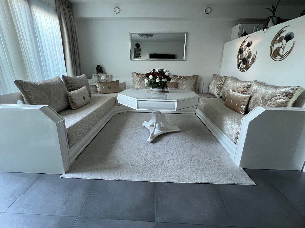 Salon marocain au complet avec 2 eme housses, Maison & Meubles, Enlèvement, Utilisé