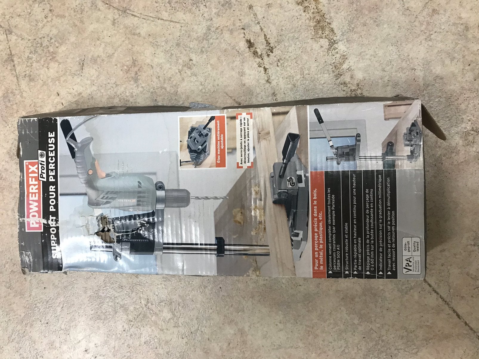 Boormachine steun Powerfix, Doe-het-zelf en Bouw, Ophalen, Zo goed als nieuw, Boormachine