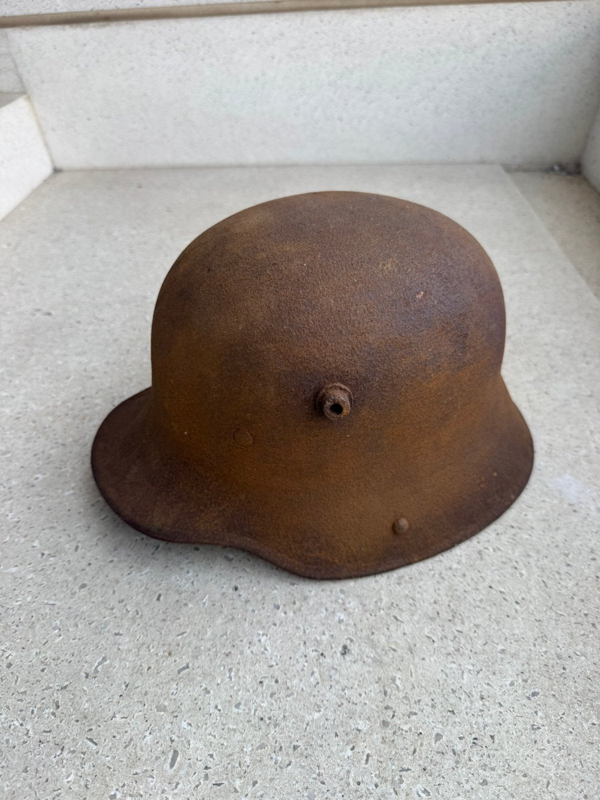 Wo1 Duitse helm met binnenring, Verzamelen, Ophalen of Verzenden