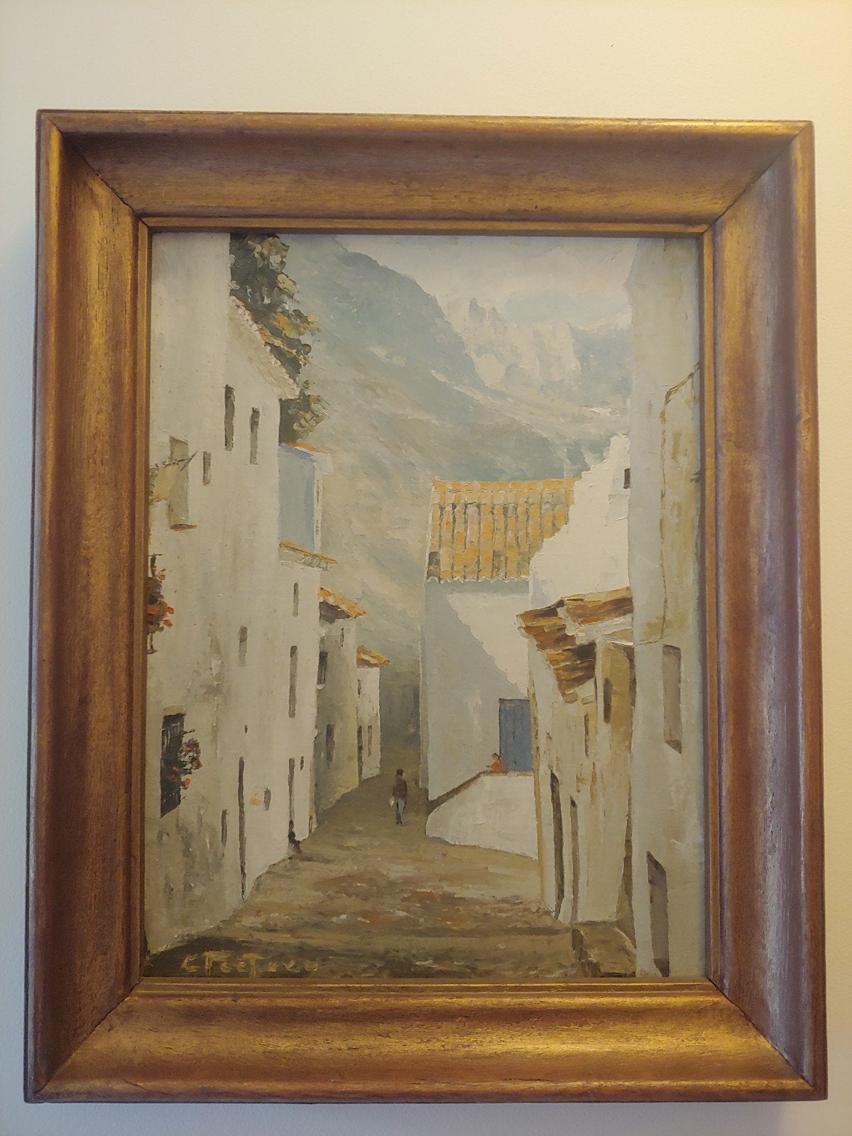 gesigneerd c.peeters Impasto Olieverf op Paneel, Ophalen, Paneel, Impressionistisch, Gesigneerd