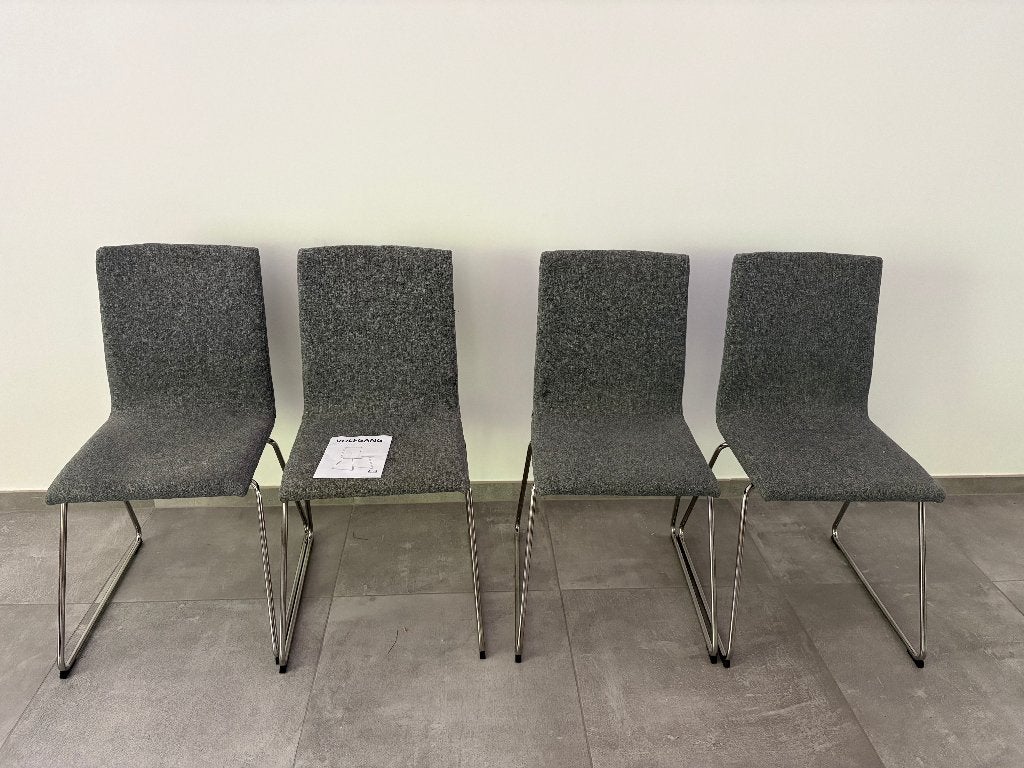 Lot de 4 chaises IKEA LILLÅNÄS – style scandinave moderne, Maison & Meubles, Chaises, Tissus, Gris, Scandinave moderne / contemporain