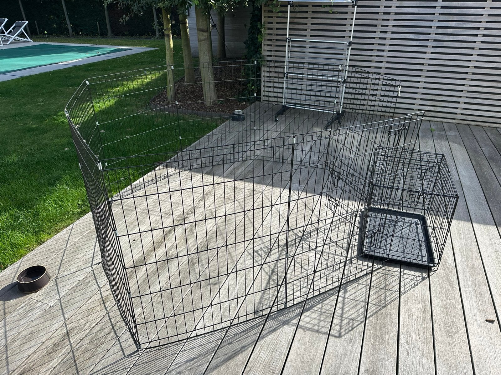 Puppyren en bench, Ophalen, Zo goed als nieuw
