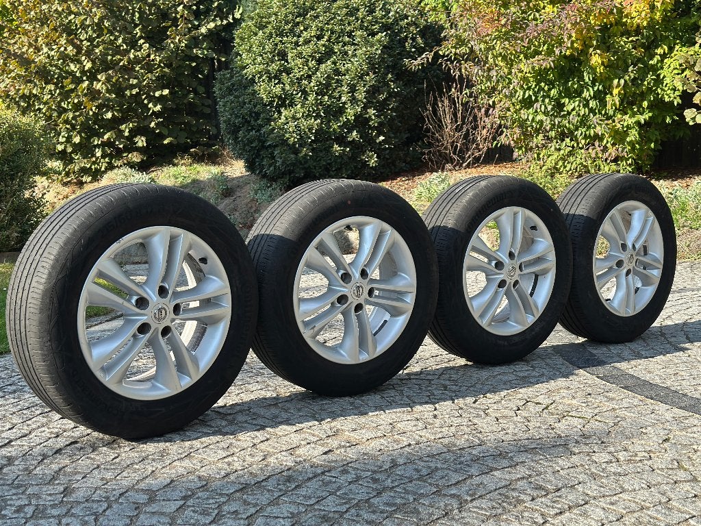 4 jantes alu Nissan Qashqai 17" (pneus Été Continental), 215 mm, Véhicule de tourisme, Pneus été, Enlèvement