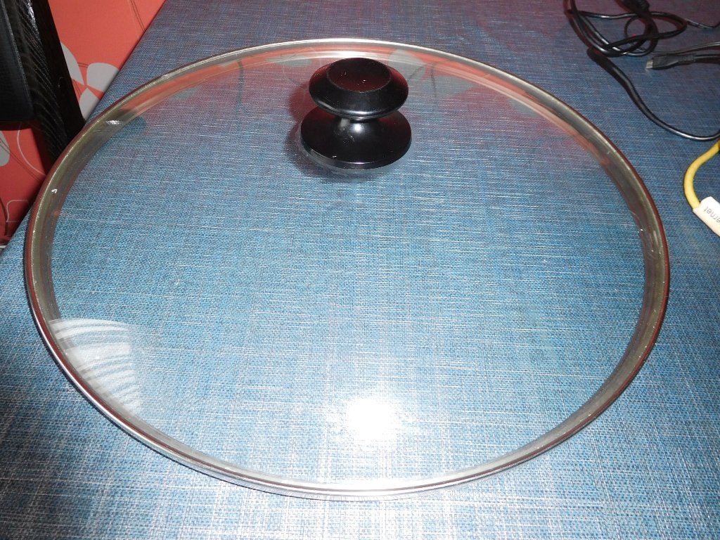 glazen deksel voor pot of pan, Ophalen, Zo goed als nieuw, Glas