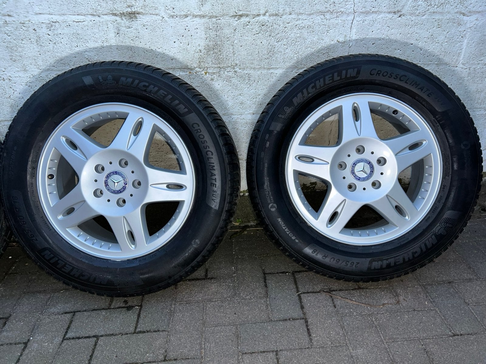 Jantes pour mercedes w463, pneus michelin, 4 Saisons, Enlèvement ou Envoi, 265 mm, 18 pouces