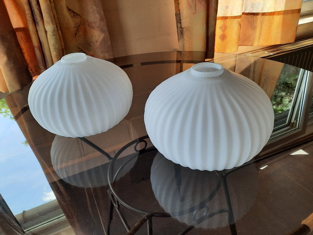 Vintage lampekap, Ophalen, Wit