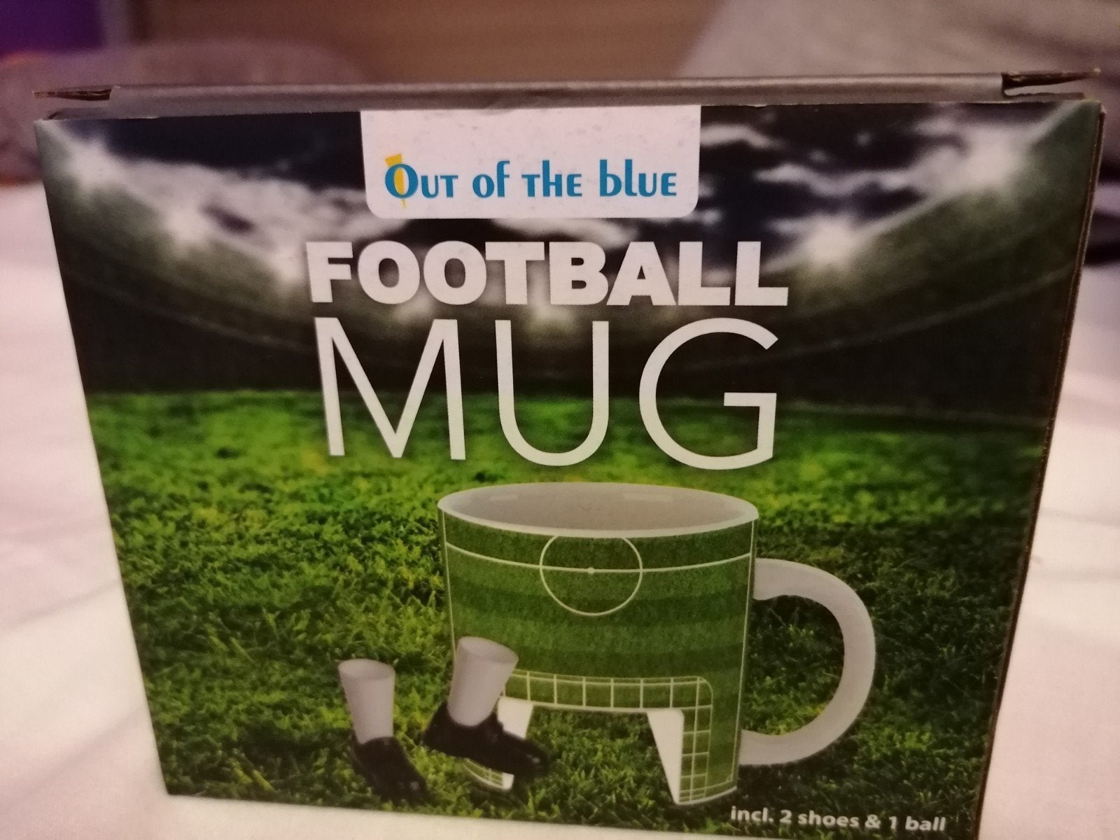 splinternieuwe voetbalmok. 5 euro., Ophalen